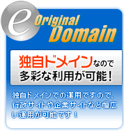 独自ドメインなので多彩な利用が可能